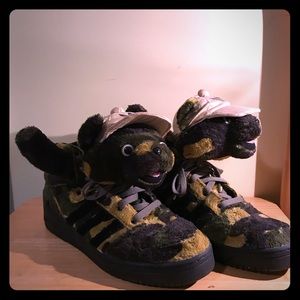 Jeremy Scott x adidas camo bear
